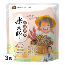 master mi 米大師 常溫熟飯 紅藜纖穀飯, 180g, 3包