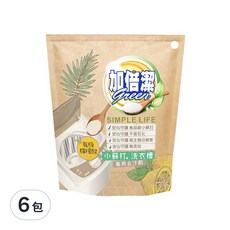 加倍潔 檸檬酸+小蘇打洗衣槽專用去汙劑, 300g, 6包