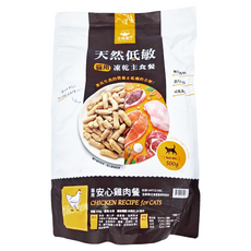 DOG CAT STAR 汪喵星球 全齡貓 天然低敏凍乾主食餐, 雞肉, 500g, 1包