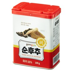 gomgom Pure黑胡椒, 1個, 100g