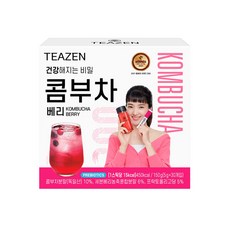 TEAZEN 茶禪 莓果康普茶沖泡飲, 5g, 30條, 1盒