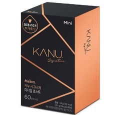 KANU 招牌迷你中焙原豆咖啡混合, 0.9g, 60入, 1盒