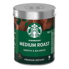 STARBUCKS 星巴克 中度烘焙美式即溶咖啡 90g, 1罐, 1罐