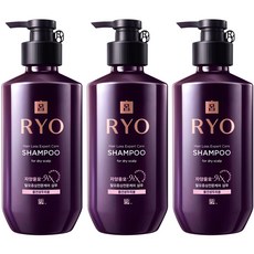 RYO 呂 滋養韌髮洗髮精 中乾性頭皮適用, 400ml, 3瓶