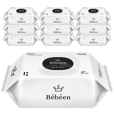 Bebeen Bebeang Daily Bidet Wipes Cap Type, 60張, 10個