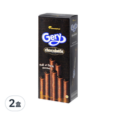 Gery 芝莉 捲心酥 黑巧克力味, 140g, 2盒