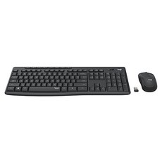 logitech 羅技 公司貨 靜音無線鍵鼠組, MK295, 石墨灰, 一般型