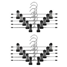 Joeun Living 防滑夾衣架, 10入, 黑色