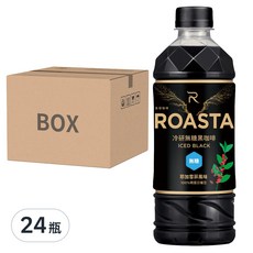 ROASTA 洛塔咖啡 冷研無糖黑咖啡, 455ml, 24瓶