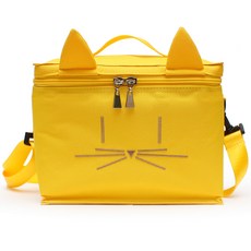 Manuella 貓咪造型保溫便當袋, Yellow Kitty