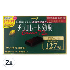 meiji 明治 巧克力效果 CACAO 72%黑巧克力, 65g, 2盒