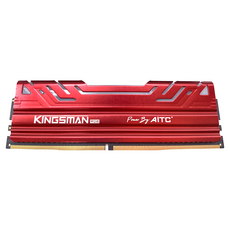 AITC 艾格 KINGSMAN RGB DDR4 3200 UDIMM 桌上型電競超頻記憶體 8GB 紅色 2個, 1組