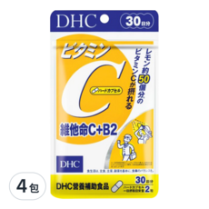 DHC 台灣公司貨 維他命C+B2 30日份, 60顆, 4包