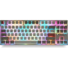 THINKWAY DuGuard Tochetti RGB Cherry 有線鍵盤低噪音累積, 無數字鍵盤, TCT-RGB, 暖色調米色