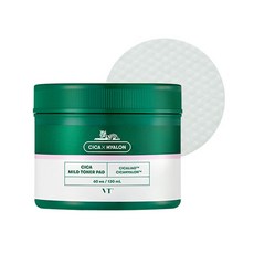 VT COSMETICS 積雪草溫和爽膚棉, 60片, 1罐