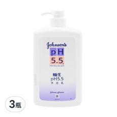 Johnson's 嬌生 PH5.5沐浴乳, 1L, 3瓶