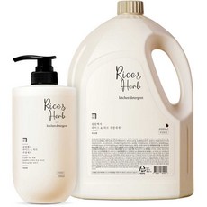 Salrimbaekseo 穀物草本洗碗精 石榴香 750ml+補充瓶 4L, 1套