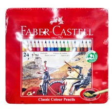 FABER-CASTELL 輝柏 #115845 經典色鉛筆, 24色, 1組