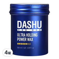 DASHU 男性頂級髮蠟系列 持久挺立髮蠟(藍色), 100ml, 4罐