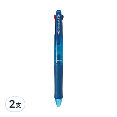 PILOT 百樂 三色輕油舒寫筆 BKAB-40F-L, 藍色, 2支
