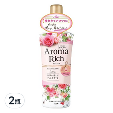 LION 獅王 Aroma Rich 衣物香氛柔軟精 粉色 Diana, 520ml, 2瓶