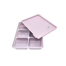 tgm 白金矽膠馬卡龍副食品分裝盒 45ml, 薰衣草紫, 1個