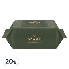 BROWN 優質嬰兒用濕紙巾深色款, 72張, 20包