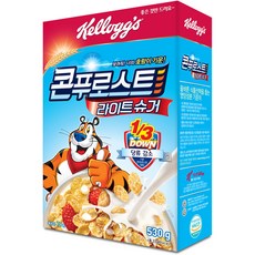 Kellogg's 家樂氏 減3分之1糖玉米麥片, 530g, 1盒