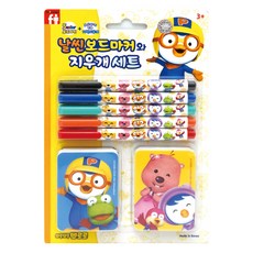 Pororo 白板筆+板擦組, 混色, 1套