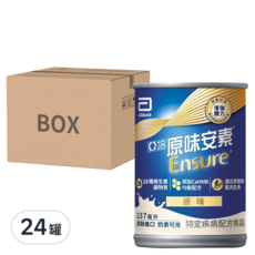 Abbott 亞培 Ensure 安素 原味安素均衡營養升級配方, 237ml, 24罐
