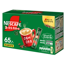 NESCAFE 雀巢咖啡 二合一無甜香滑原味, 11g, 65條, 1盒