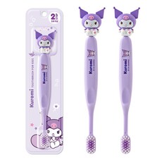 ATEX Sanrio 角色 Kuromi 公仔嬰兒牙刷 STEP2, 庫洛米, 1入, 3個