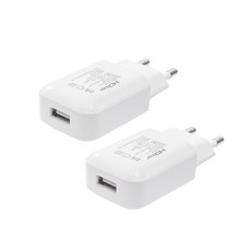 HDtop USB 充電器 1 口 DC 5V 1A 適配器 HT-5V01, 單色, 2個