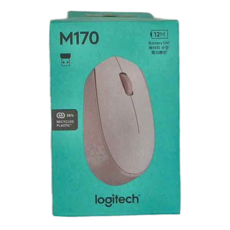 Logitech 羅技 無線滑鼠, M170, 玫瑰粉, 1個