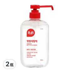 B&B 奶瓶清潔液, 600ml, 2瓶