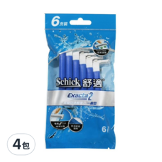 Schick 舒適牌 高級防滑輕便刀 一般型, 6支, 4包