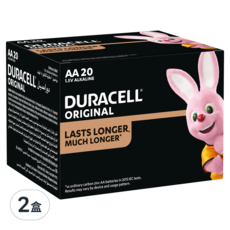 DURACELL 金頂 經典鹼性電池 3號AA 50 x 14mm, 20個, 2盒