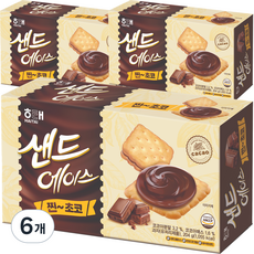 HAITAI 海太 ACE夾心餅乾 巧克力口味, 204g, 6盒