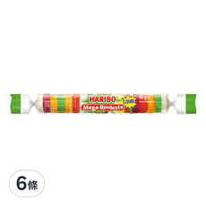 Haribo 哈瑞寶 Q軟糖 爆酸水果, 45g, 6條