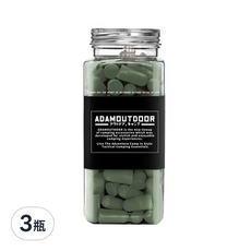 ADAMOUTDOOR 降噪隔音耳塞 14 x 25mm 軍綠色, 120顆, 3瓶