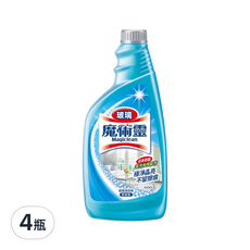 Kao 花王 Magiclean 魔術靈 玻璃清潔劑 更替瓶 檸檬香, 500ml, 4瓶
