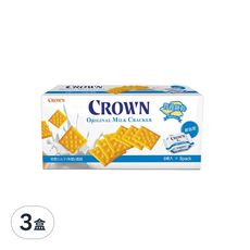 CROWN 皇冠 原味 營養餅乾, 200g, 3盒