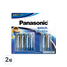 Panasonic Evolta 鹼性電池 3號, 6顆, 2組