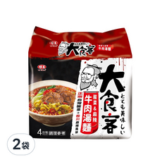 味王 大食客 酸菜麻辣牛肉湯麵 93g, 8包