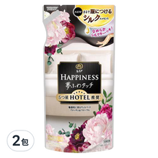 Lenor 蘭諾 Happiness 衣物柔軟精補充包 天鵝絨花香, 370ml, 2包