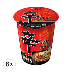 NONGSHIM 農心 辛拉麵 辛香菇味杯麵, 6入