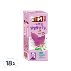 KLIM 克寧 紫薯藜麥牛乳, 198ml, 18入