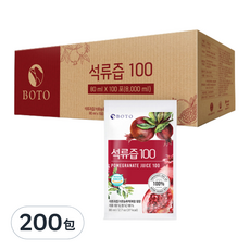 BOTO 紅石榴汁, 80ml, 200包