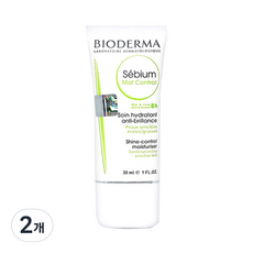 BIODERMA Sebium 霧面保濕霜, 30ml, 2個