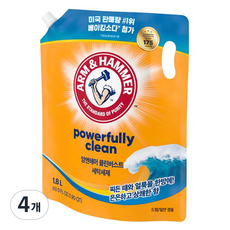 ARM&HAMMER Clean Burst 洗衣粉補充裝, 4個, 1.8L